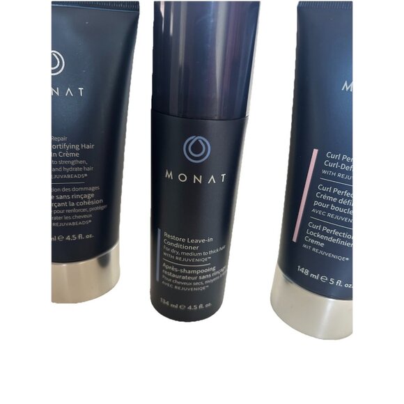 Monat Bundle Restore Leave In Conditioner + Curl Perfection + Damage Repair Hair - Picture 4 of 5